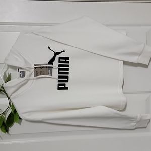 Puma Woman's Hoodie Medium White